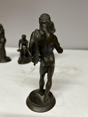 Lot 259 - A collection of grand tour bronzes after the antique