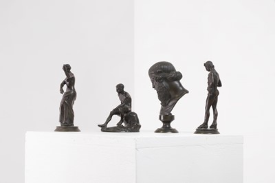 Lot 259 - A collection of grand tour bronzes after the antique