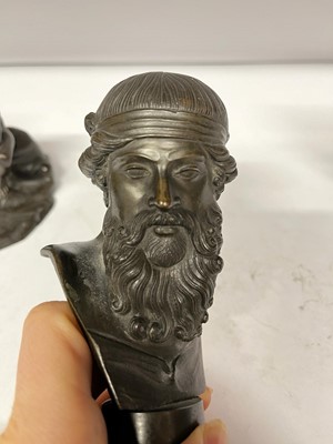 Lot 259 - A collection of grand tour bronzes after the antique