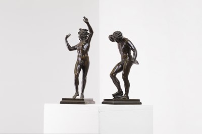 Lot 252 - A pair of grand tour bronze figures