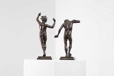 Lot 252 - A pair of grand tour bronze figures