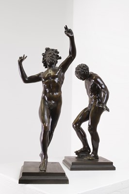 Lot 252 - A pair of grand tour bronze figures