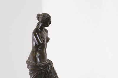 Lot 239 - A bronze figure of the Venus de Milo