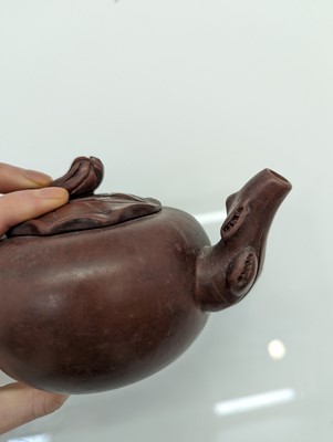 Lot 68 - A collection of four Chinese Yixing stoneware teapots
