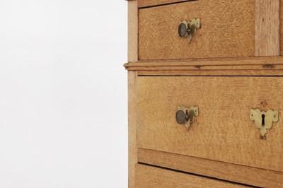 Lot 79 - A pale oak chest of drawers