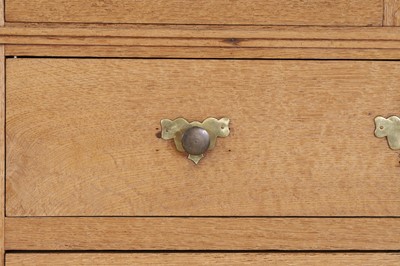Lot 79 - A pale oak chest of drawers