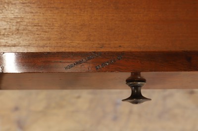 Lot 70 - A George III-style mahogany serving table by Howard & Sons