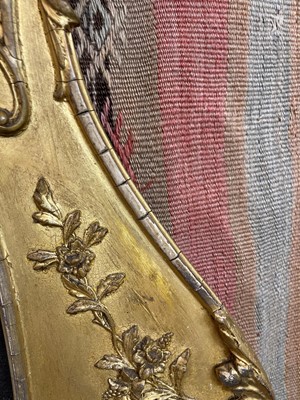 Lot 50 - A George III-style giltwood and gesso overmantel mirror