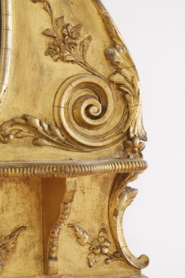 Lot 50 - A George III-style giltwood and gesso overmantel mirror