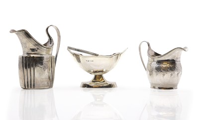 Lot 15 - A silver sugar basket