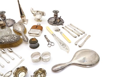 Lot 54 - A collection of silver items