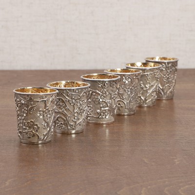 Lot 128 - A group of Chinese silver beakers
