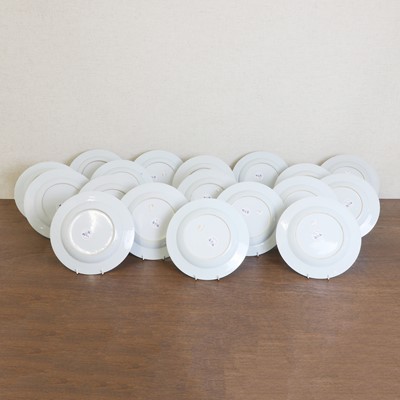 Lot 56 - A collection of eighteen Chinese Nanking cargo blue and white plates