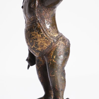 Lot 144 - A Chinese gilt-bronze model of the infant Buddha