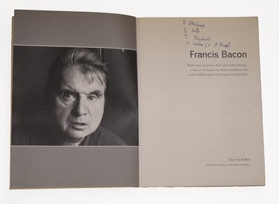 Lot 38 - A signed Francis Bacon exhibition catalogue