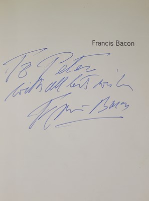Lot 38 - A signed Francis Bacon exhibition catalogue