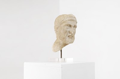 Lot 262 - A grand tour marble head of a bearded man