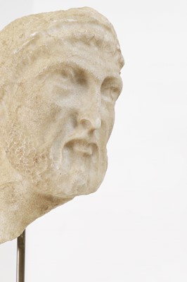 Lot 262 - A grand tour marble head of a bearded man