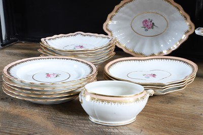 Lot 100 - A Derby composite dessert service