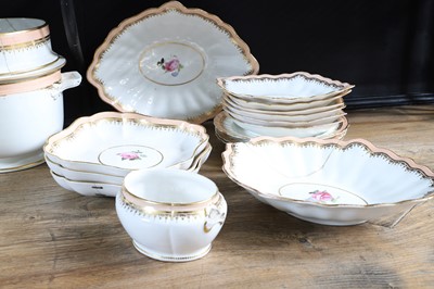 Lot 100 - A Derby composite dessert service