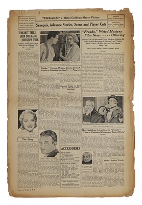 Lot 75 - A rare Metro-Goldwyn-Mayer American film/movie press paper