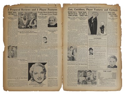 Lot 75 - A rare Metro-Goldwyn-Mayer American film/movie press paper