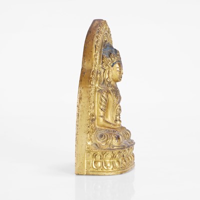 Lot 143 - A Chinese gilt-bronze bodhisattva