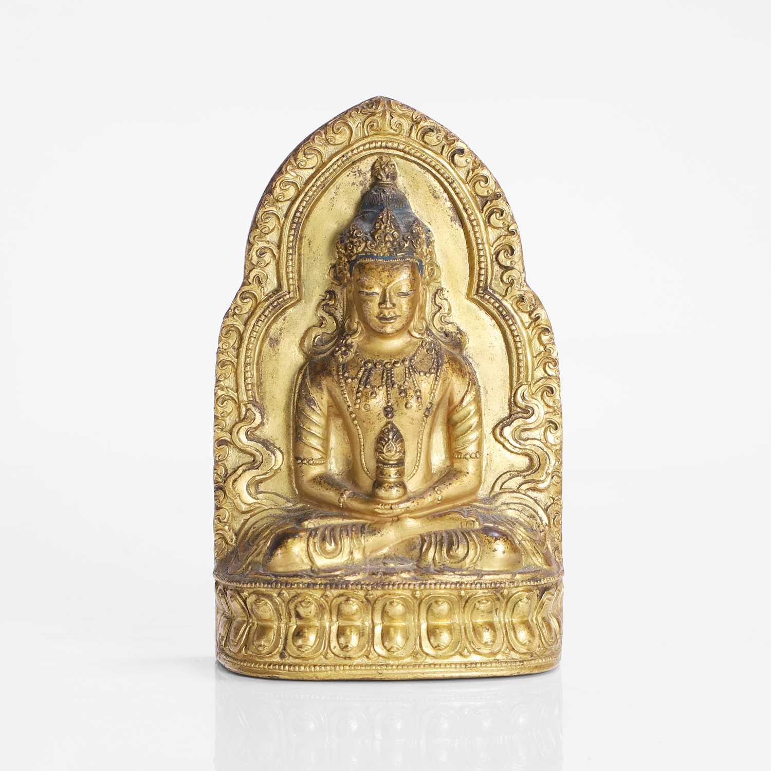 Lot 143 - A Chinese gilt-bronze bodhisattva