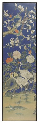 Lot 201 - Four Chinese painted wallpapers