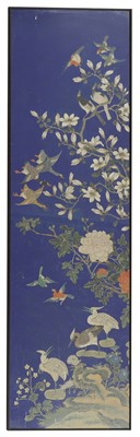 Lot 201 - Four Chinese painted wallpapers