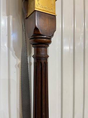 Lot 168 - A William and Mary-style walnut and gilt-metal portable pillar barometer
