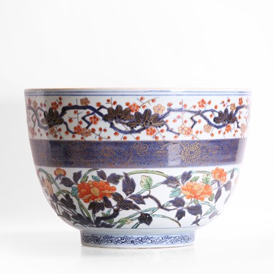 Lot 246 - A Japanese Imari fishbowl