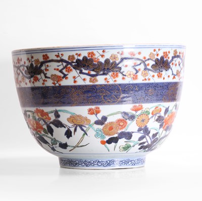 Lot 246 - A Japanese Imari fishbowl