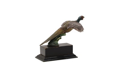 Lot 5 - A bronze flying pheasant radiator mascot