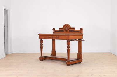 Lot 2 - A Victorian oak hall table
