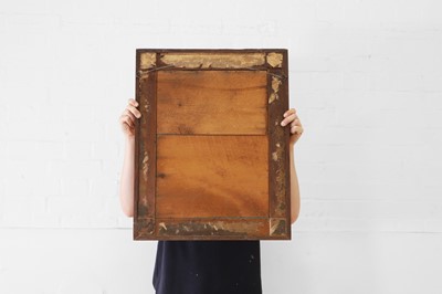 Lot 29 - A pollard oak mirror