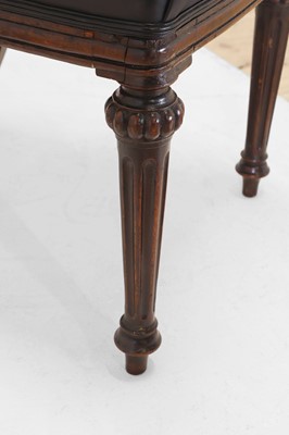 Lot 34 - A pair of William IV mahogany side chairs