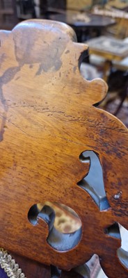 Lot 31 - A Victorian walnut side chair