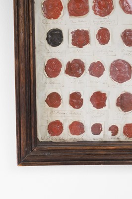 Lot 41 - Two framed sets of wax seals
