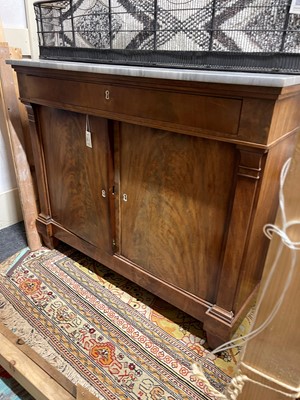 Lot 46 - A Biedermeier mahogany cabinet