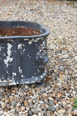 Lot 58 - A pair of cast iron planters