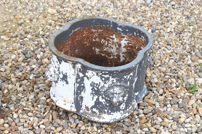 Lot 58 - A pair of cast iron planters