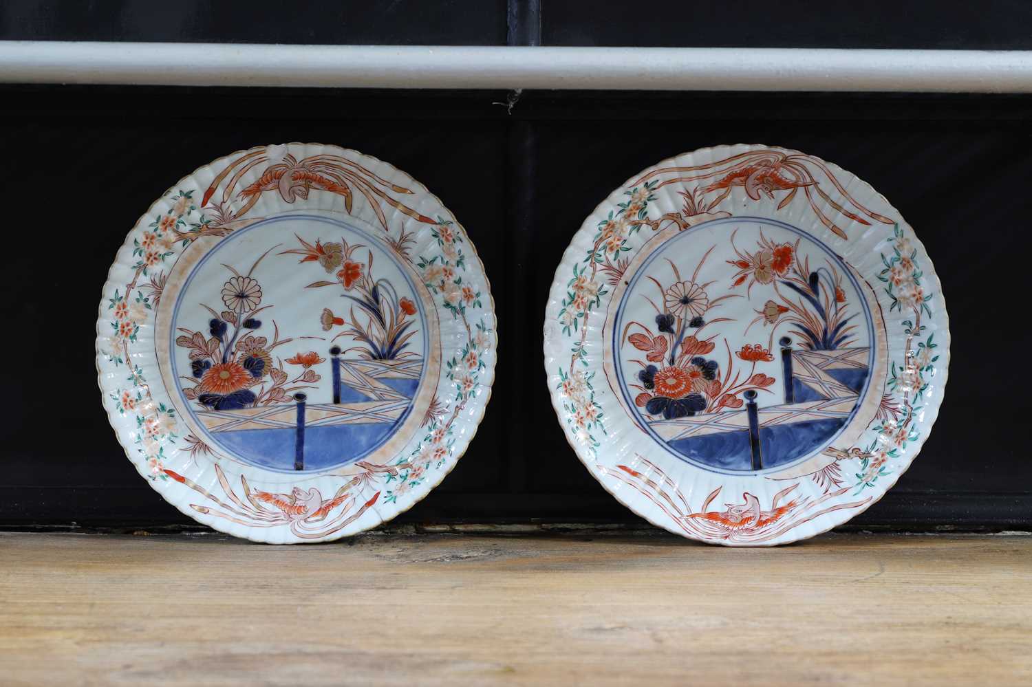Lot 151 - A pair of Imari porcelain plates