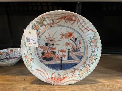 Lot 151 - A pair of Imari porcelain plates