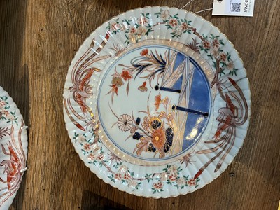 Lot 151 - A pair of Imari porcelain plates