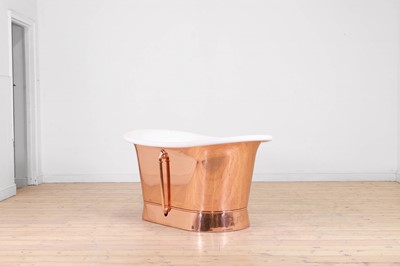 Lot 648 - A copper bathtub by Catchpole & Rye