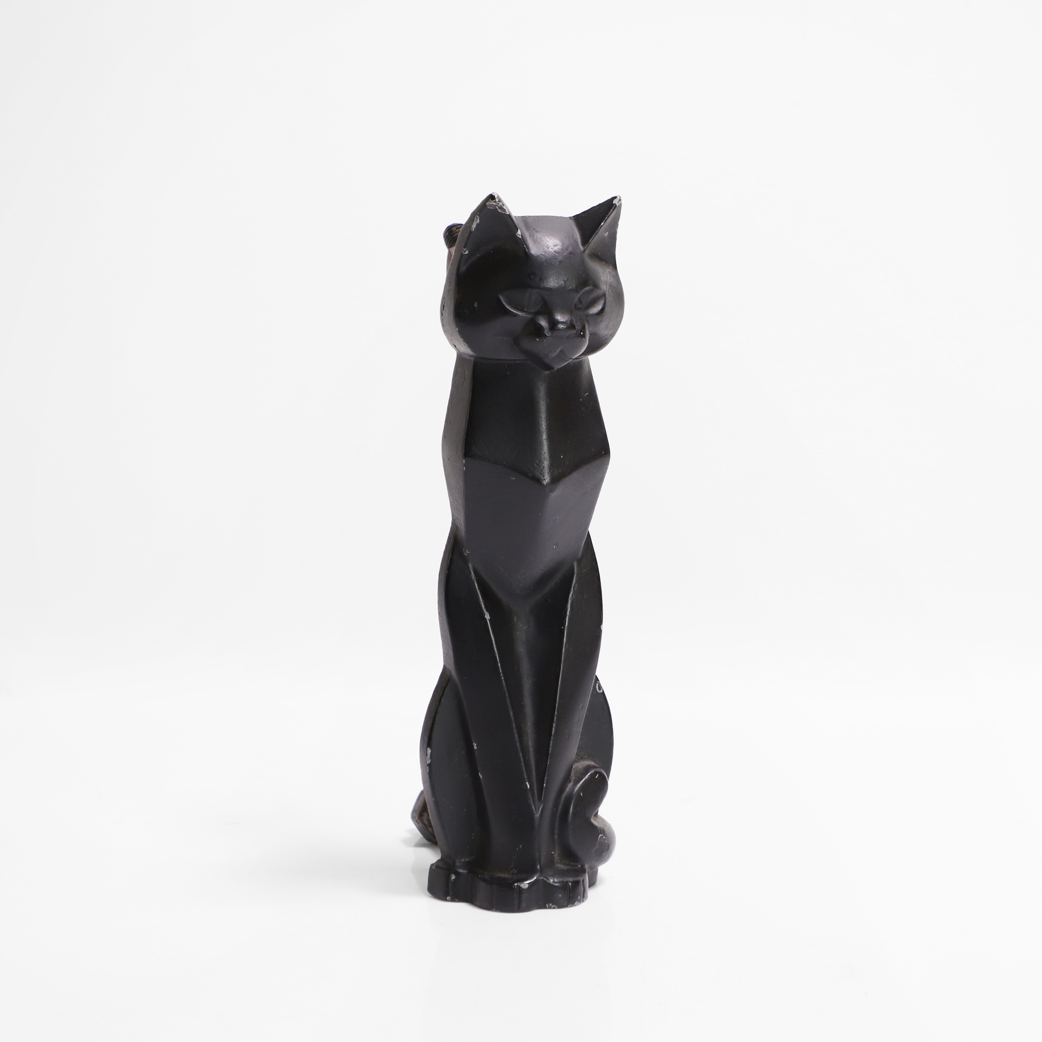 Lot 42 - An Art Deco black cat door knocker,