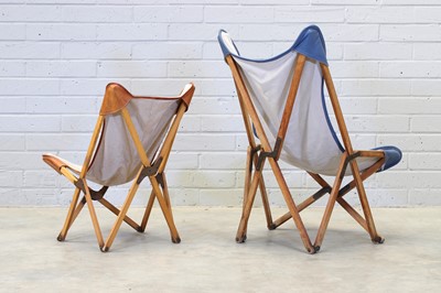 Lot 6 - A pair of 'Tripolina' butterfly chairs