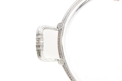 Lot 22 - A Christofle silver plated tray