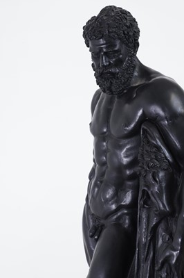 Lot 11 - An imitation bronze model of the Farnese Hercules